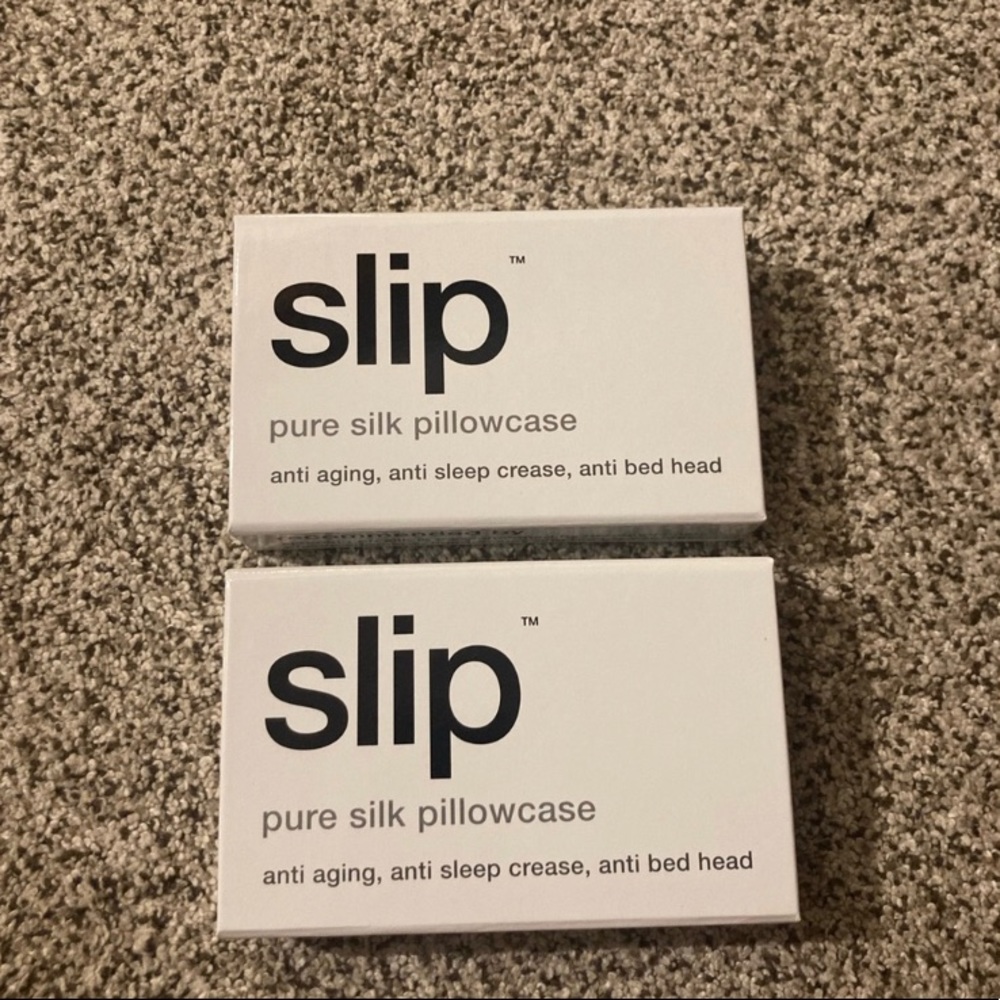 2 Slip pure silk pillowcases